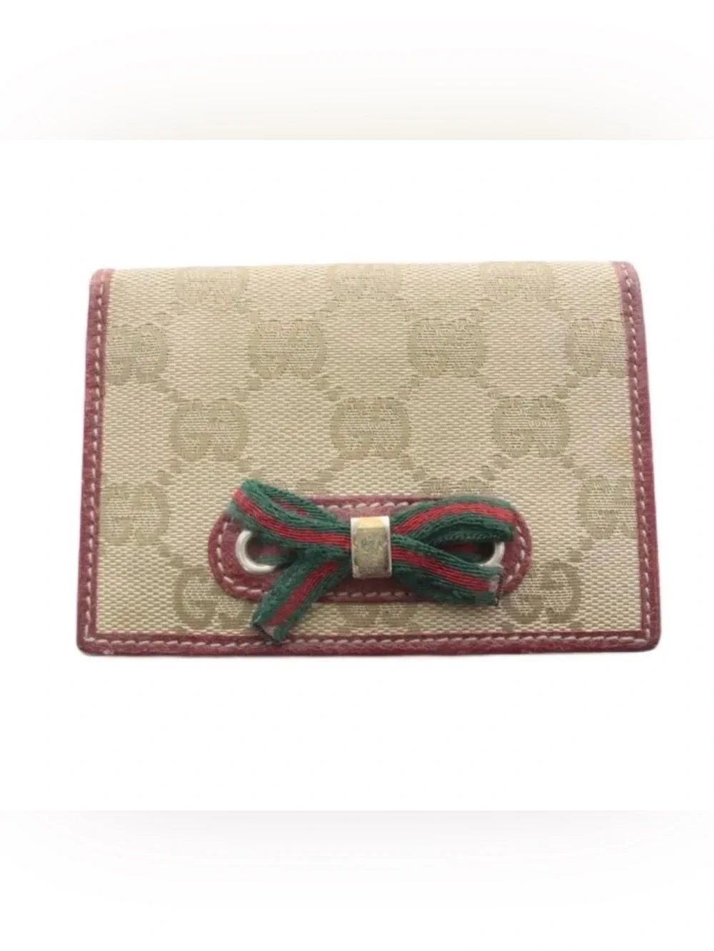 Gucci Princy Sherry GG Canvas card case / wallet